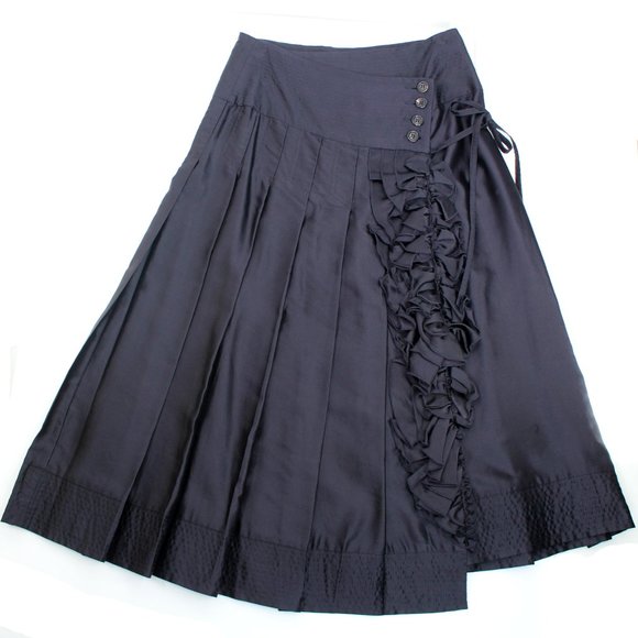 TRELISE COOPER Skirts Trelise Cooper Basque It Weaver Black Pleated